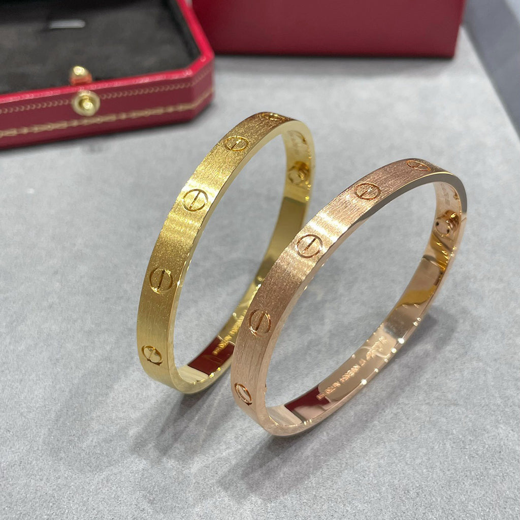 [Angela Jewelry]LOVE BRACELET 6.1MM BRUSHED