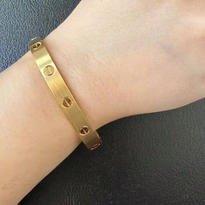 [Angela Jewelry]LOVE BRACELET 6.1MM BRUSHED