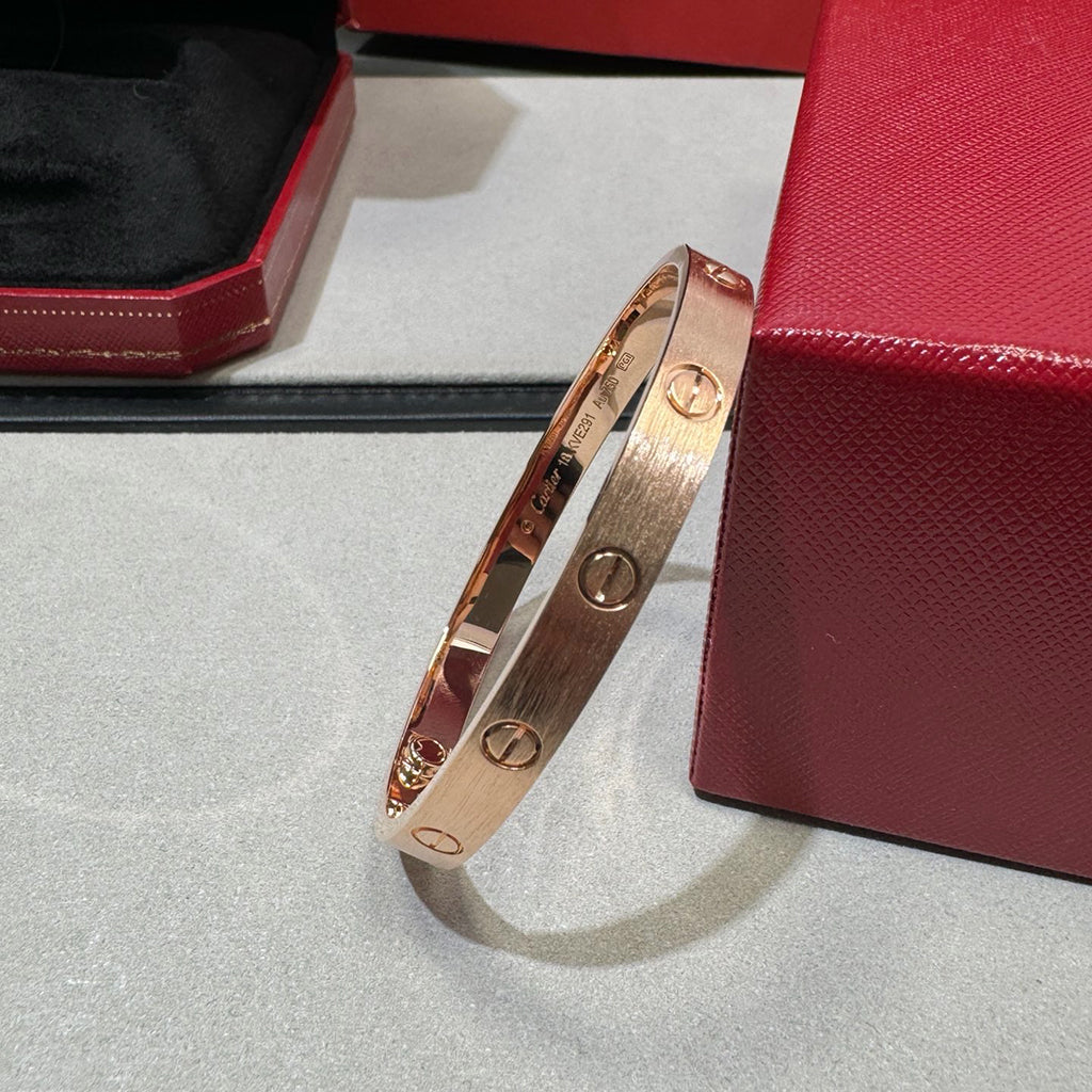 [Angela Jewelry]LOVE BRACELET 6.1MM BRUSHED