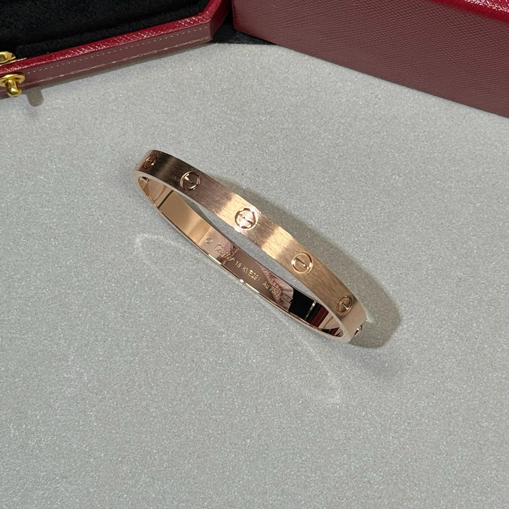 [Angela Jewelry]LOVE BRACELET 6.1MM BRUSHED