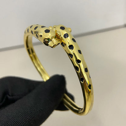[Angela Jewelry]PANTHERE DOUBLE HEADED OPEN BRACELET
