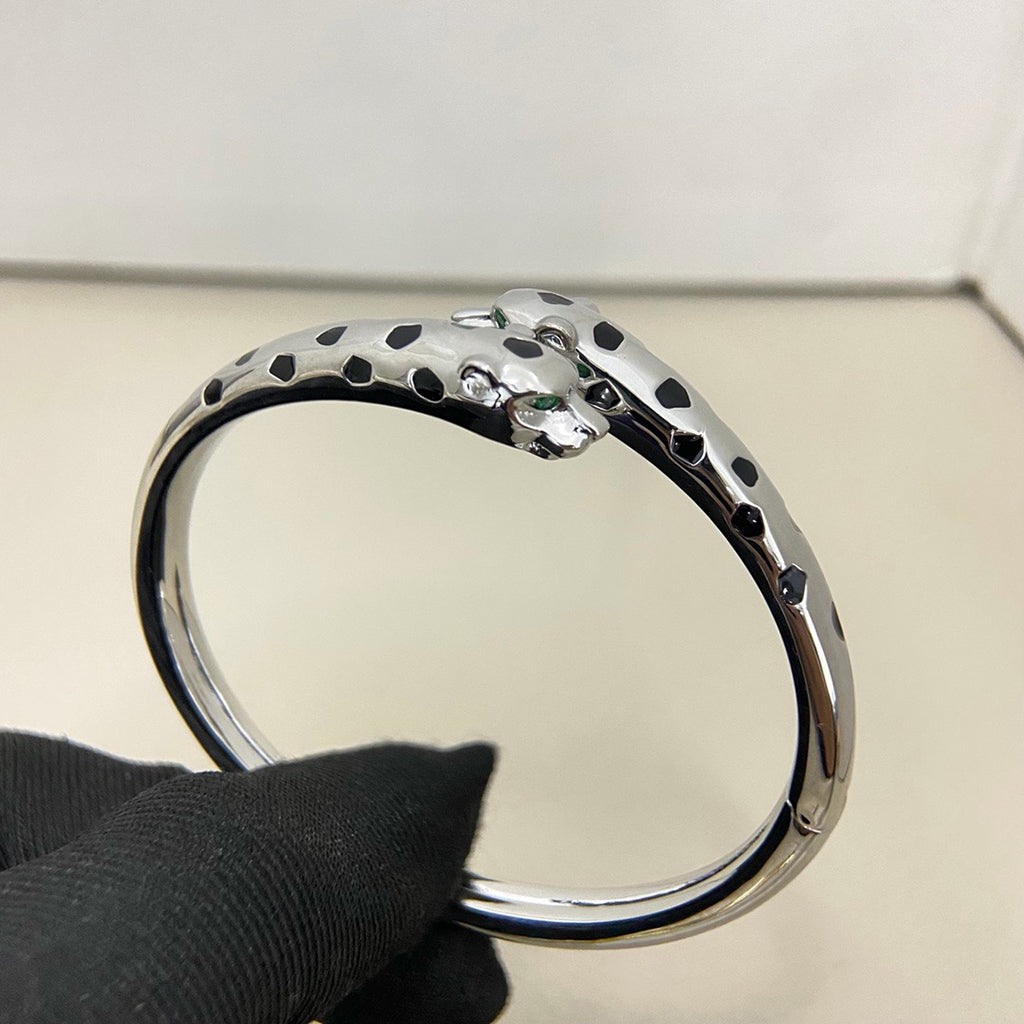 [Angela Jewelry]PANTHERE DOUBLE HEADED OPEN BRACELET