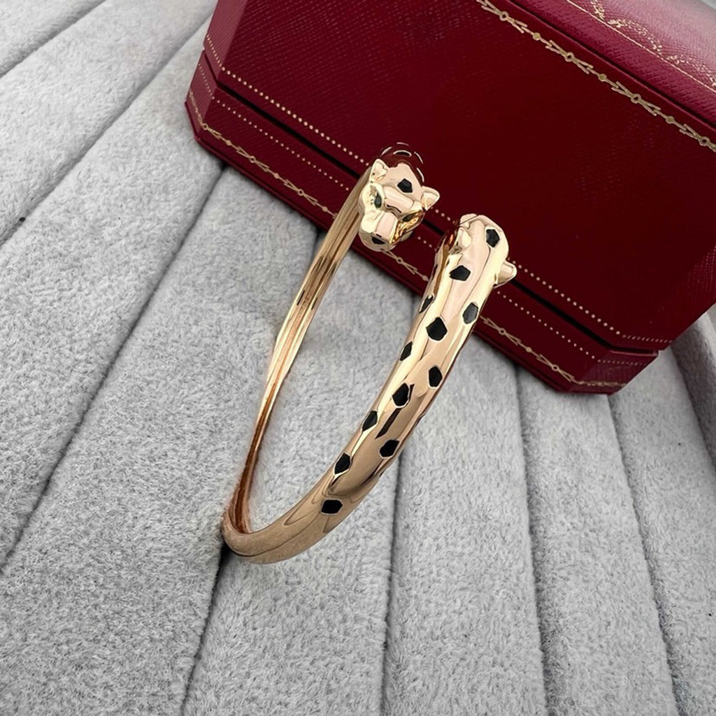 [Angela Jewelry]PANTHERE DOUBLE HEADED OPEN BRACELET