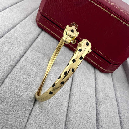 [Angela Jewelry]PANTHERE DOUBLE HEADED OPEN BRACELET