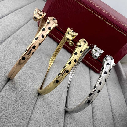 [Angela Jewelry]PANTHERE DOUBLE HEADED OPEN BRACELET