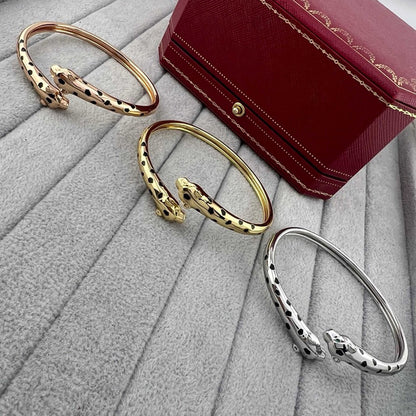 [Angela Jewelry]PANTHERE DOUBLE HEADED OPEN BRACELET