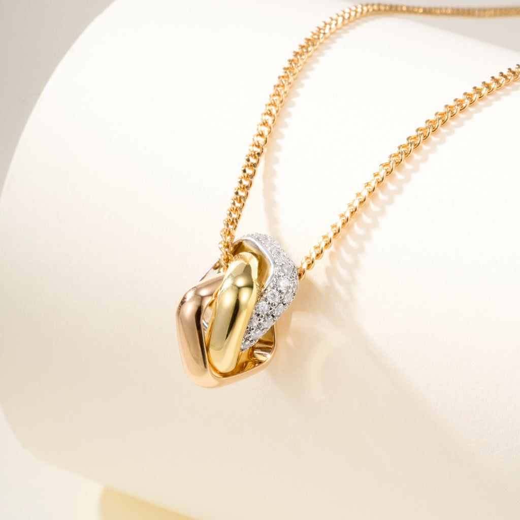 [Angela Jewelry]TRINITY CUSHION NECKLACE COLLECTION