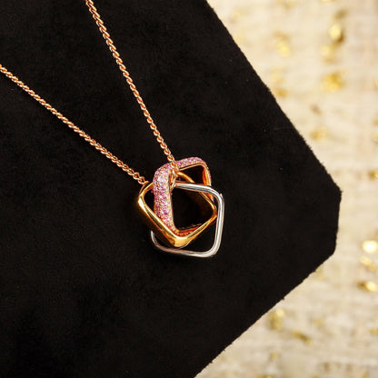 [Angela Jewelry]TRINITY CUSHION NECKLACE COLLECTION