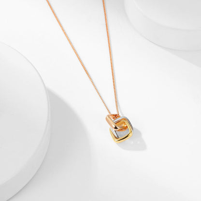 [Angela Jewelry]TRINITY CUSHION NECKLACE COLLECTION