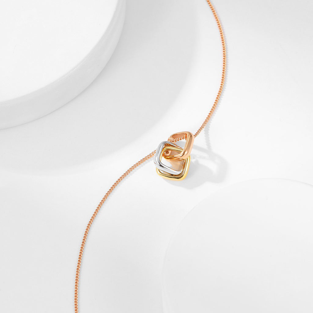 [Angela Jewelry]TRINITY CUSHION NECKLACE COLLECTION