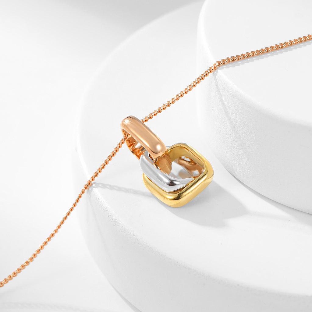 [Angela Jewelry]TRINITY CUSHION NECKLACE COLLECTION