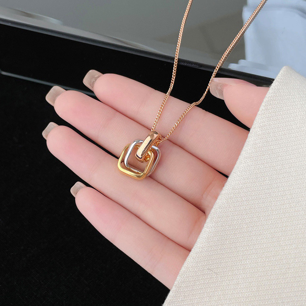 [Angela Jewelry]TRINITY CUSHION NECKLACE COLLECTION