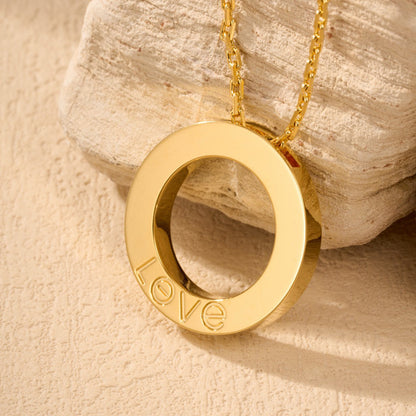 [Angela Jewelry]LOVE NECKLACE 16MM  FULL DIAMOND