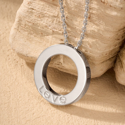[Angela Jewelry]LOVE NECKLACE 16MM  FULL DIAMOND