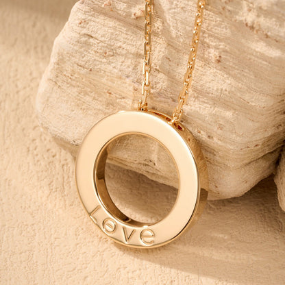 [Angela Jewelry]LOVE NECKLACE 16MM  FULL DIAMOND