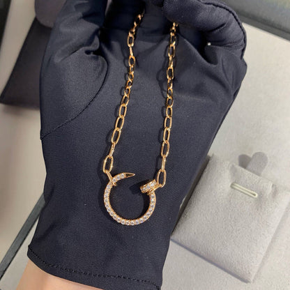[Angela Jewelry]JUSTE NECKLACE FULL DIAMONDS