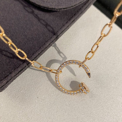 [Angela Jewelry]JUSTE NECKLACE FULL DIAMONDS