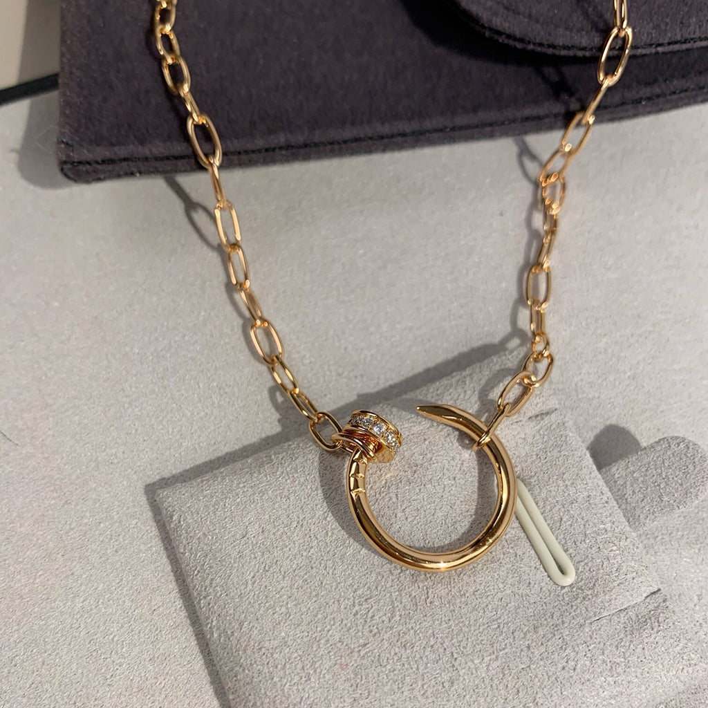 [Angela Jewelry]JUSTE NECKLACE FULL DIAMONDS