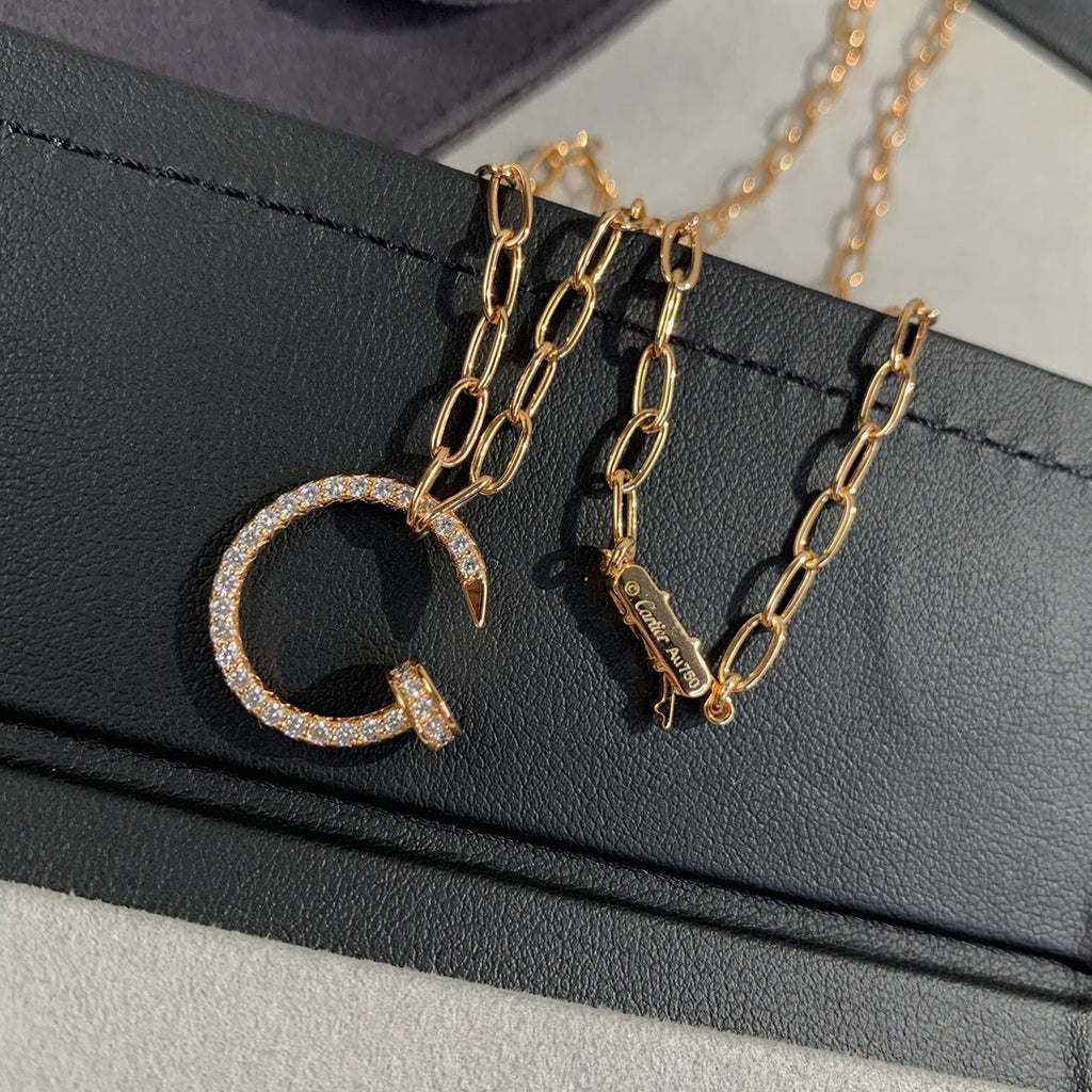 [Angela Jewelry]JUSTE NECKLACE FULL DIAMONDS