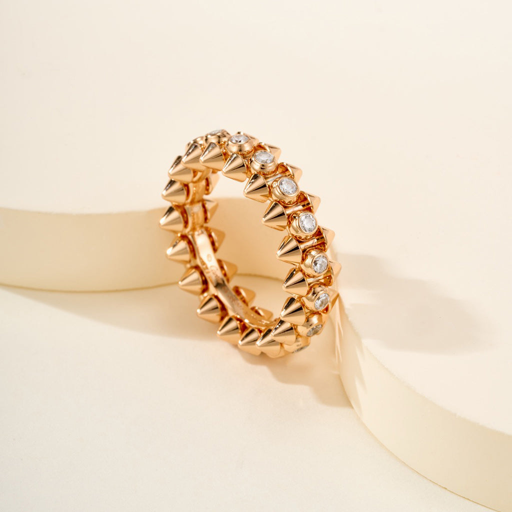 [Angela Jewelry]CLASH 6.8MM DIAMOND MEDIUM RING