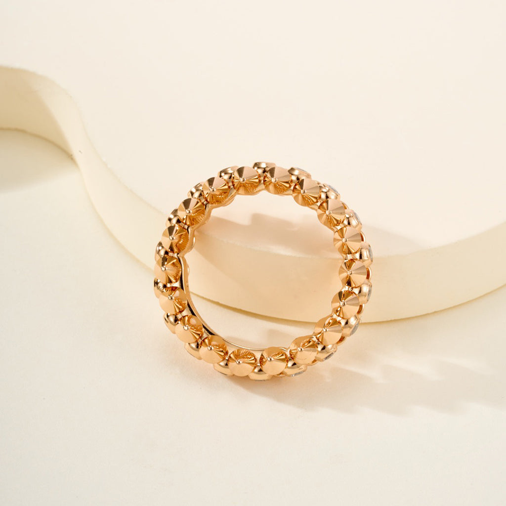 [Angela Jewelry]CLASH 6.8MM DIAMOND MEDIUM RING