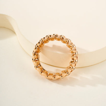 [Angela Jewelry]CLASH 6.8MM DIAMOND MEDIUM RING