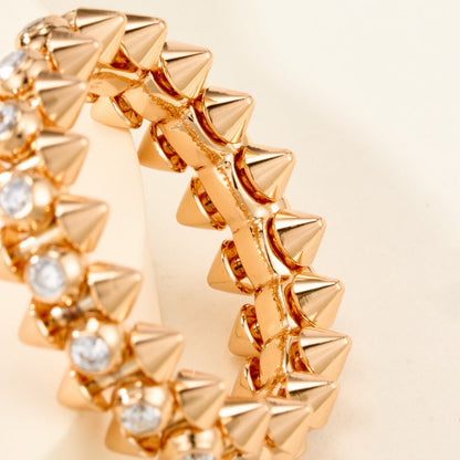 [Angela Jewelry]CLASH 6.8MM DIAMOND MEDIUM RING