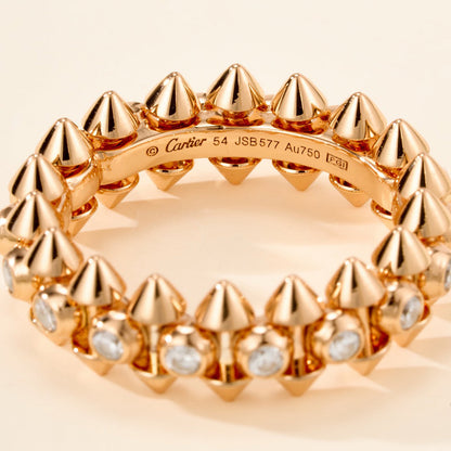 [Angela Jewelry]CLASH 6.8MM DIAMOND MEDIUM RING