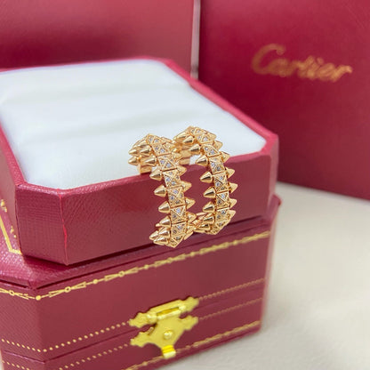 [Angela Jewelry]CLASH 6.4MM FULL DIAMOND SMALL EARRINGS