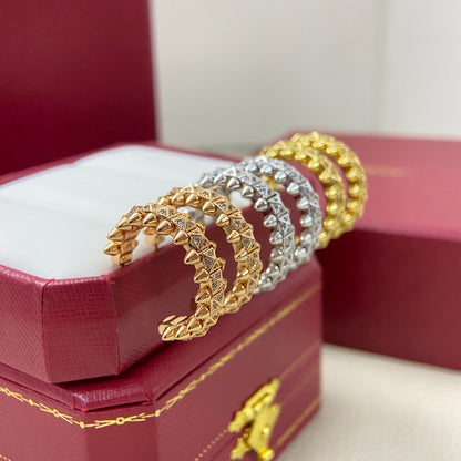[Angela Jewelry]CLASH 6.4MM FULL DIAMOND SMALL EARRINGS