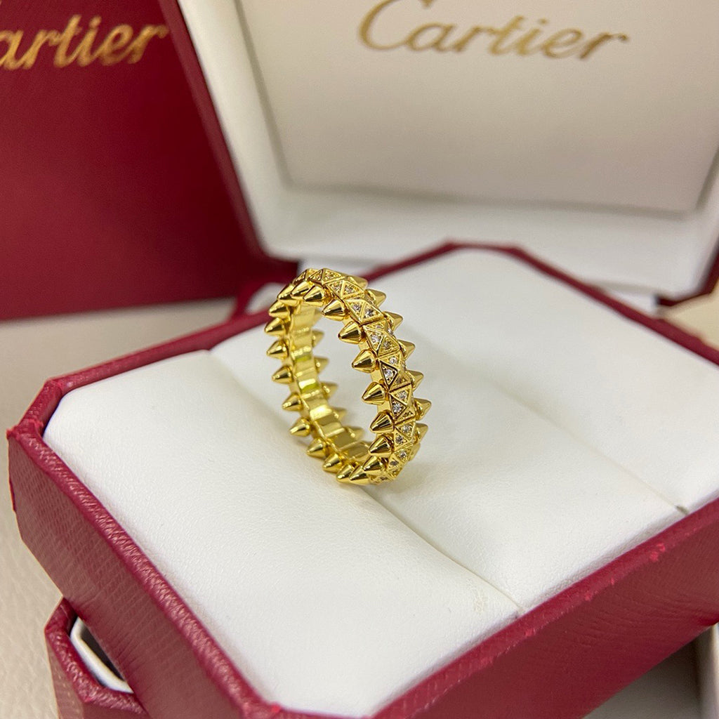 [Angela Jewelry]CLASH 6.4MM SMALL FULL DIAMOND RING