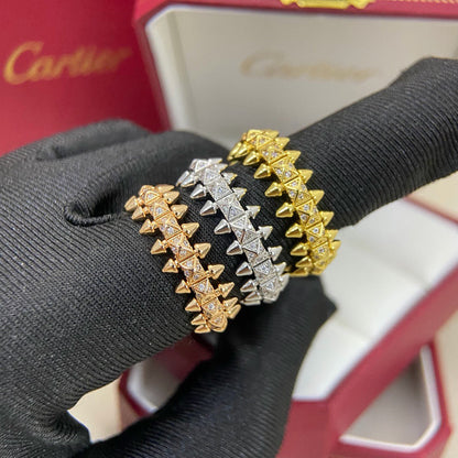 [Angela Jewelry]CLASH 6.4MM SMALL FULL DIAMOND RING