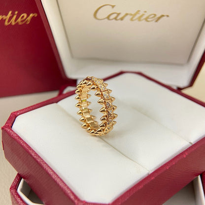 [Angela Jewelry]CLASH 6.4MM SMALL FULL DIAMOND RING