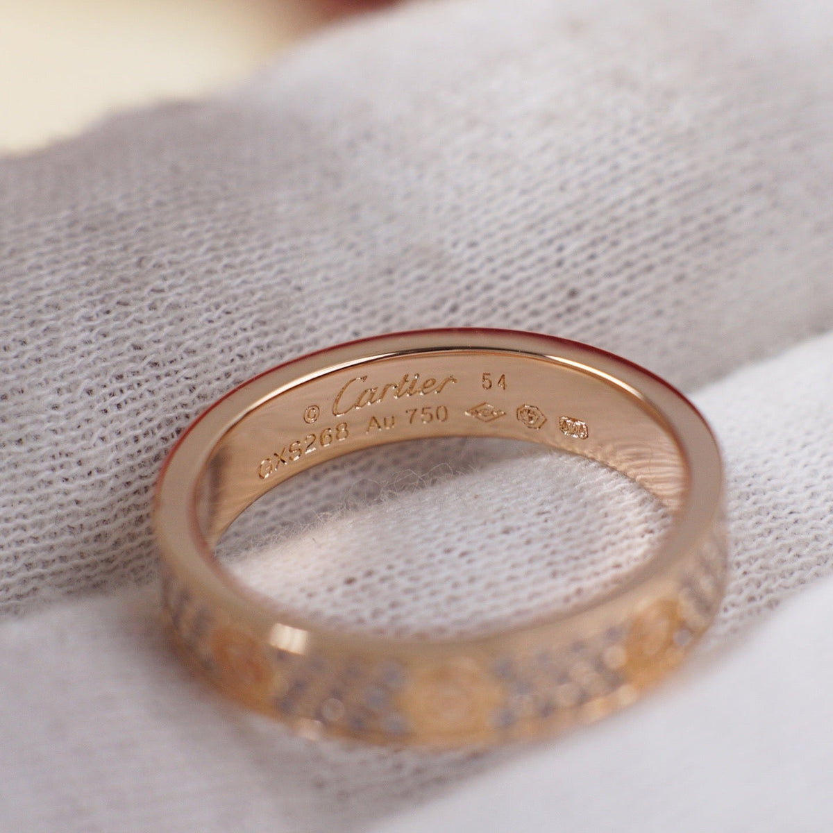 [Angela Jewelry]LOVE RING 4.0MM DIAMOND PAVED