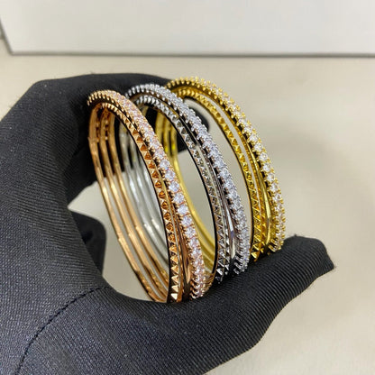 [Angela Jewelry]ETINCELLE HALF-PAVED DIAMOND BRACELET