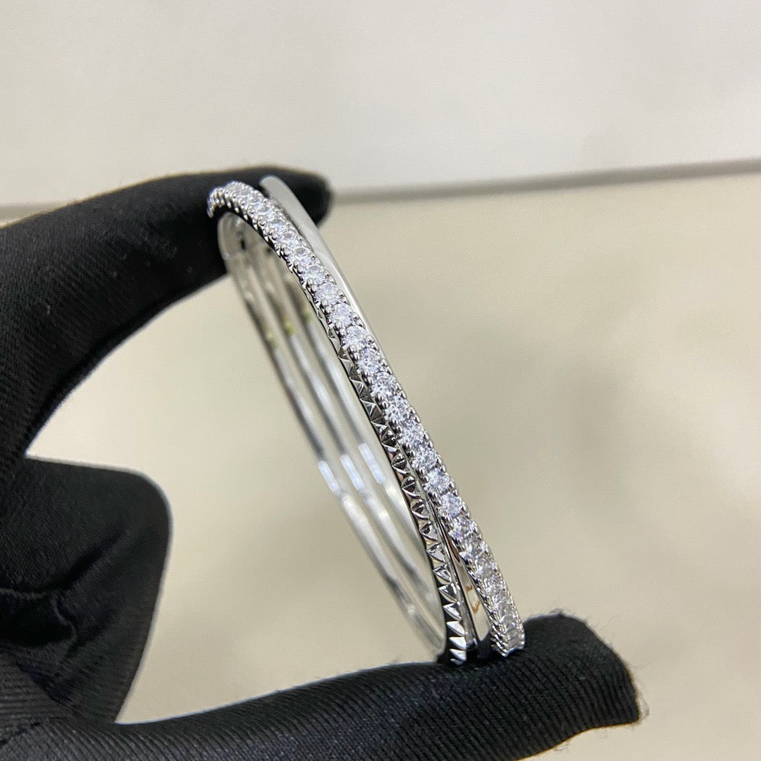 [Angela Jewelry]ETINCELLE HALF-PAVED DIAMOND BRACELET