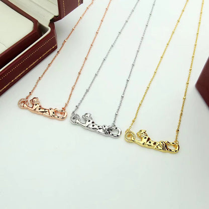 [Angela Jewelry]PANTHERE FULL DIAMOND NECKLACE