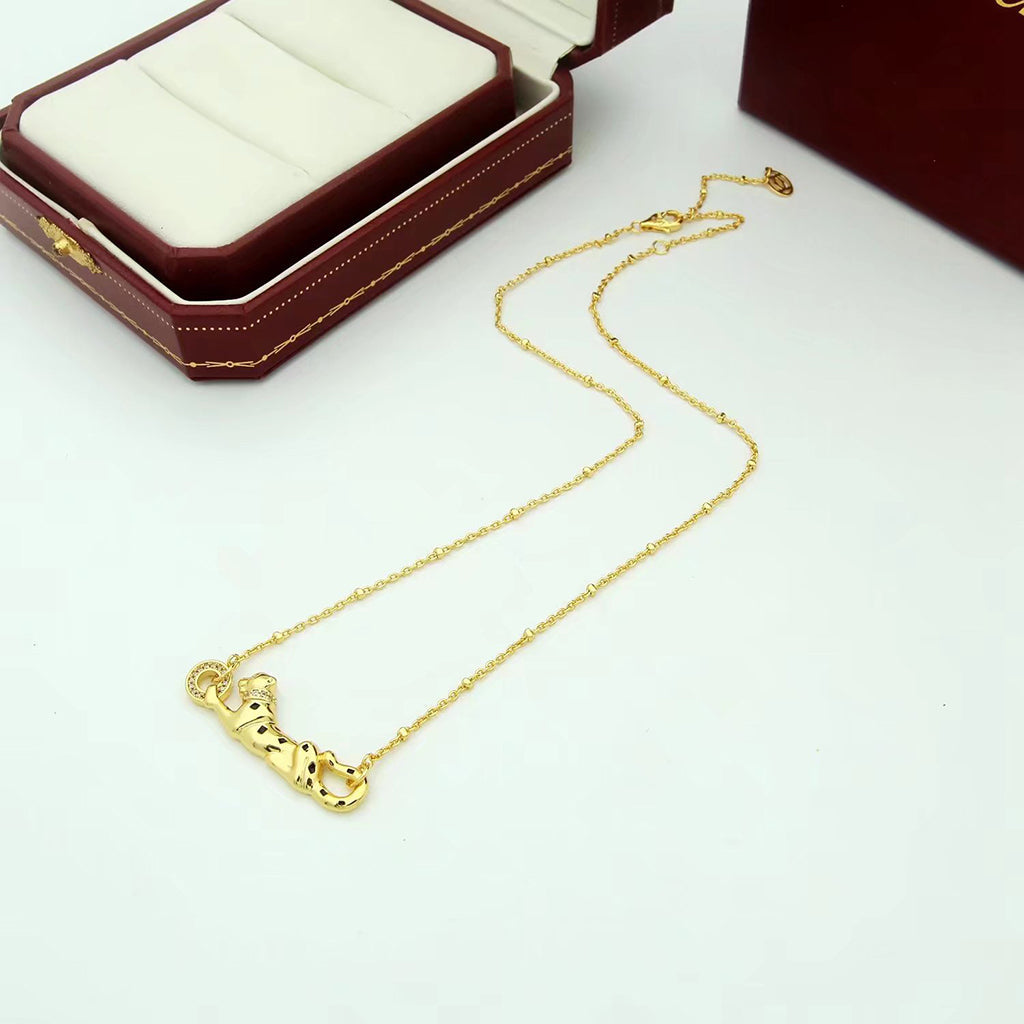 [Angela Jewelry]PANTHERE FULL DIAMOND NECKLACE