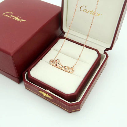 [Angela Jewelry]PANTHERE FULL DIAMOND NECKLACE