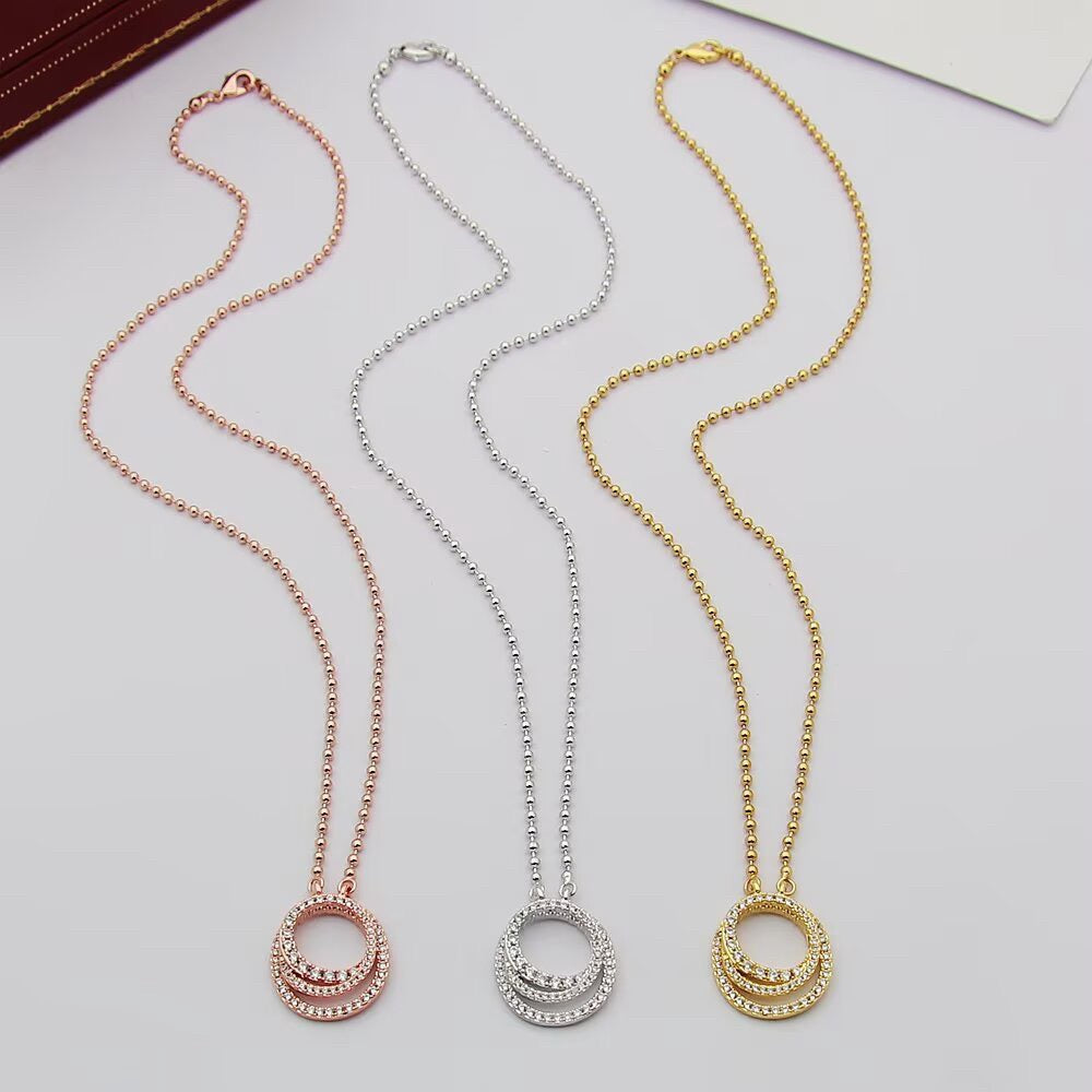 [Angela Jewelry]ETINCELLE  FULL DIAMOND NECKLACE