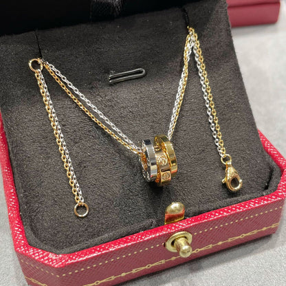 [Angela Jewelry]LOVE 6 DIAMOND PENDANT NECKLACE