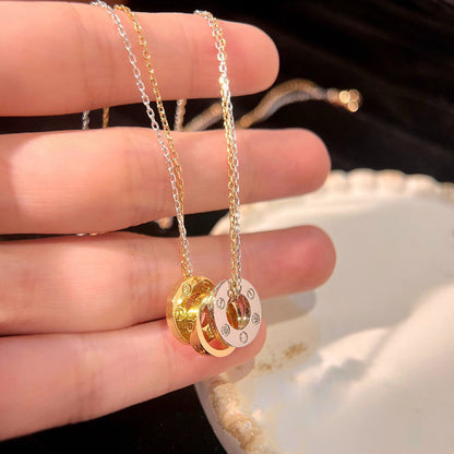 [Angela Jewelry]LOVE 6 DIAMOND PENDANT NECKLACE