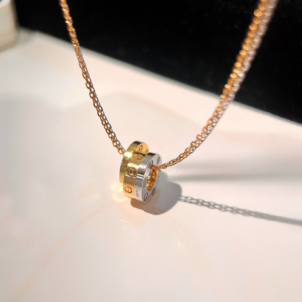 [Angela Jewelry]LOVE 6 DIAMOND PENDANT NECKLACE