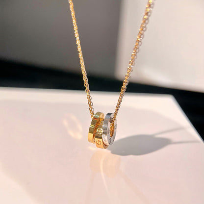 [Angela Jewelry]LOVE 6 DIAMOND PENDANT NECKLACE
