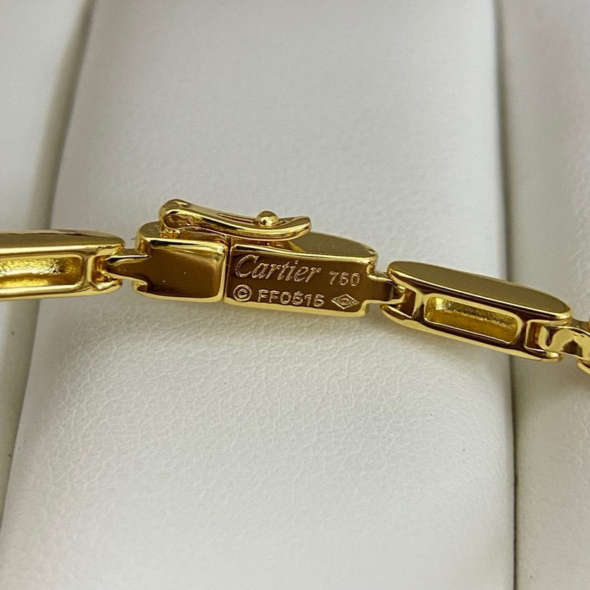 [Angela Jewelry]PANTHERE HALF DIAMOND ON CHAIN BRACELET