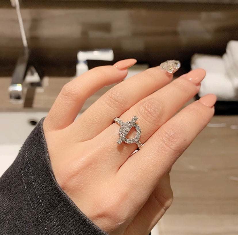 [Angela Jewellery]ECHAPPEE RING SILVER DIAMOND