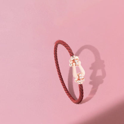 [Angela Jewellery]FORCE 10 HALBDIAMANT ROSA GOLD ROT CORDERI GROSSES UND MITTLERES MODELL
