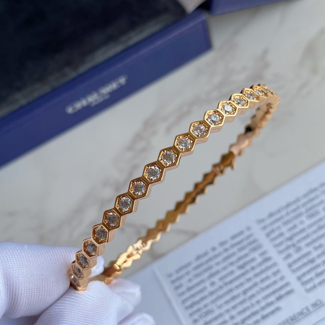 [Angela Jewellery]BEE LOVE GOLD BRACELET FULL DIAMOND