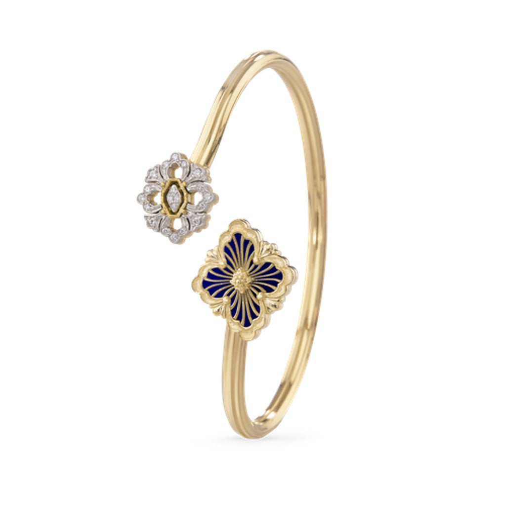 [Angela Jewelry]OPERA TULLE  GOLD BRACELET WITH ENAMEL BACKGROUND