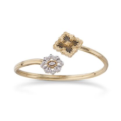 [Angela Jewelry]OPERA TULLE  GOLD BRACELET WITH ENAMEL BACKGROUND